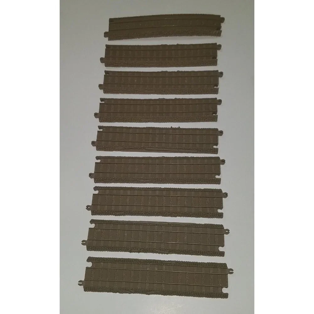 50 Gullane Brown Train Track Lot Mixed Straight Curved Switch Thomas Tank Engine